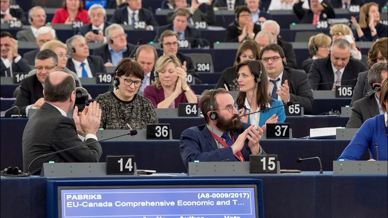 Europaparlamentet godkjente CETA-avtalen