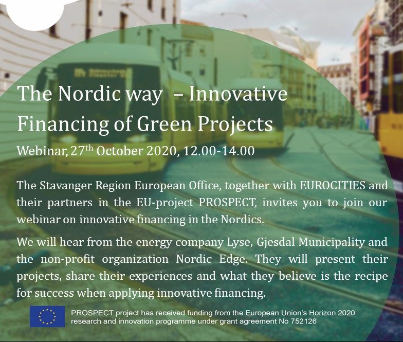 SrE inviterer til webinar om innovativ finansiering i Norden