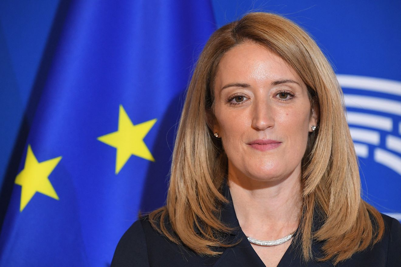 Roberta Metsola blir tidenes yngste president for Europaparlamentet