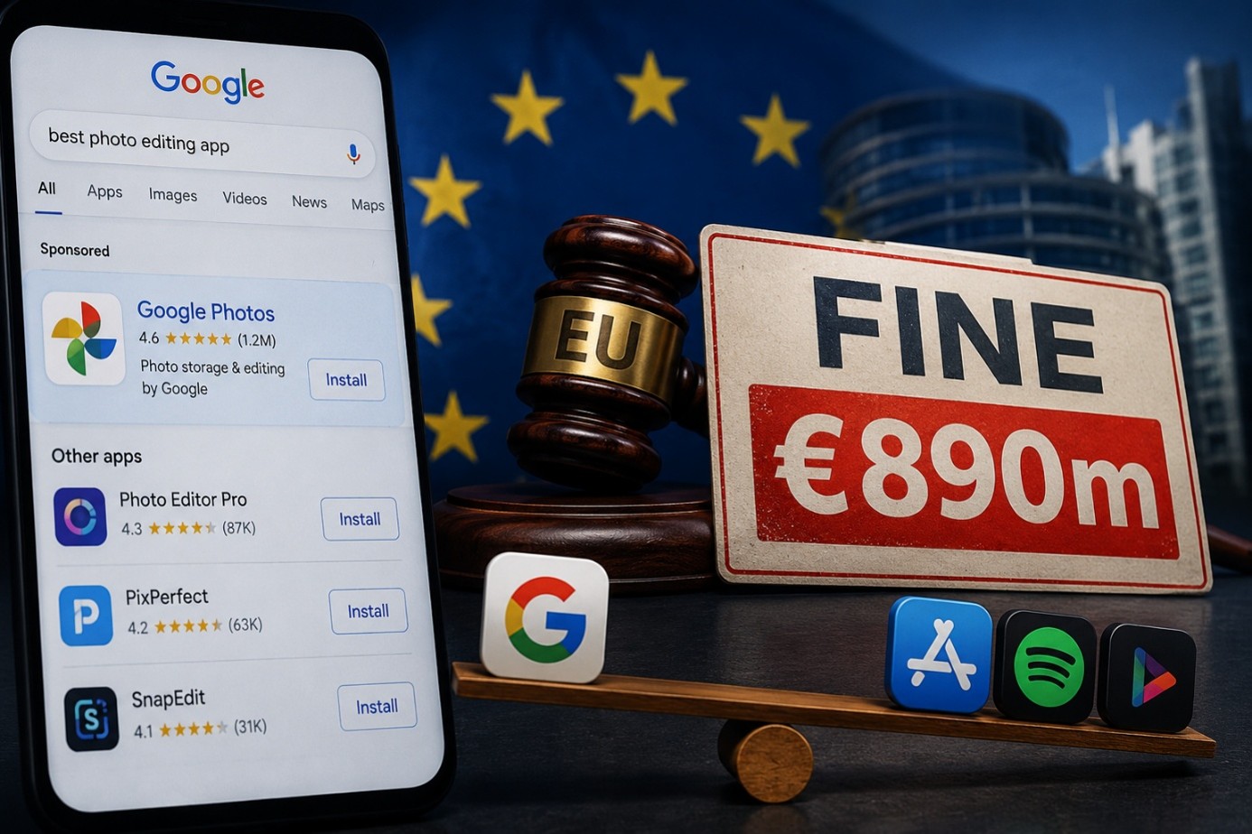 Google dømt til milliardbot - et tydelig signal om EUs digitale kurs